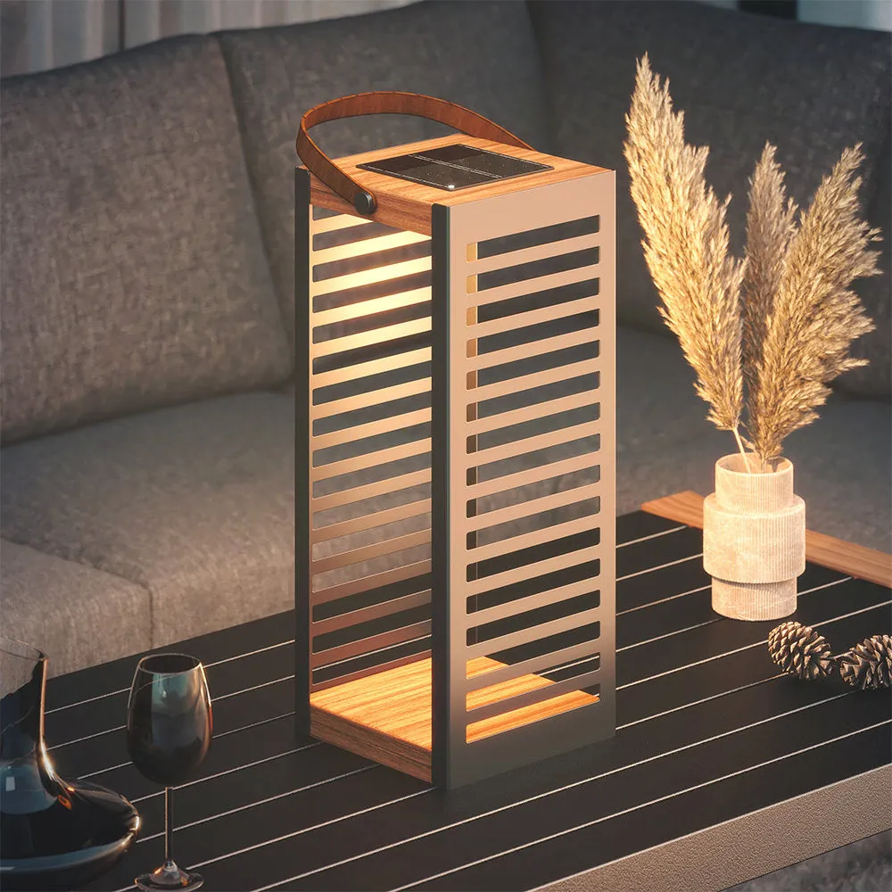 19.7'' Solar Powered Outdoor Floor Lamp